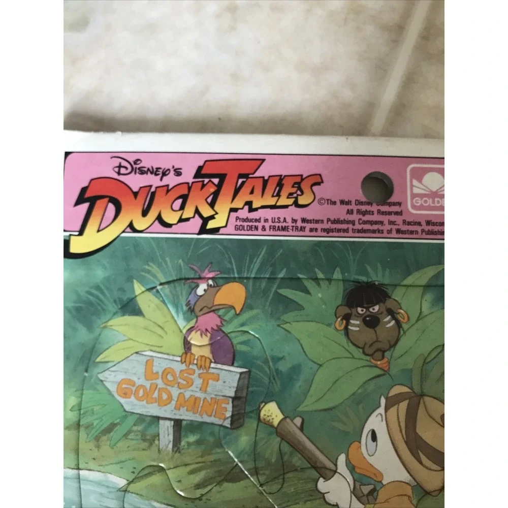 Disney Duck Tales Frame-Tray Puzzle Cardboard Golden Vintage‎ 4670B 1990